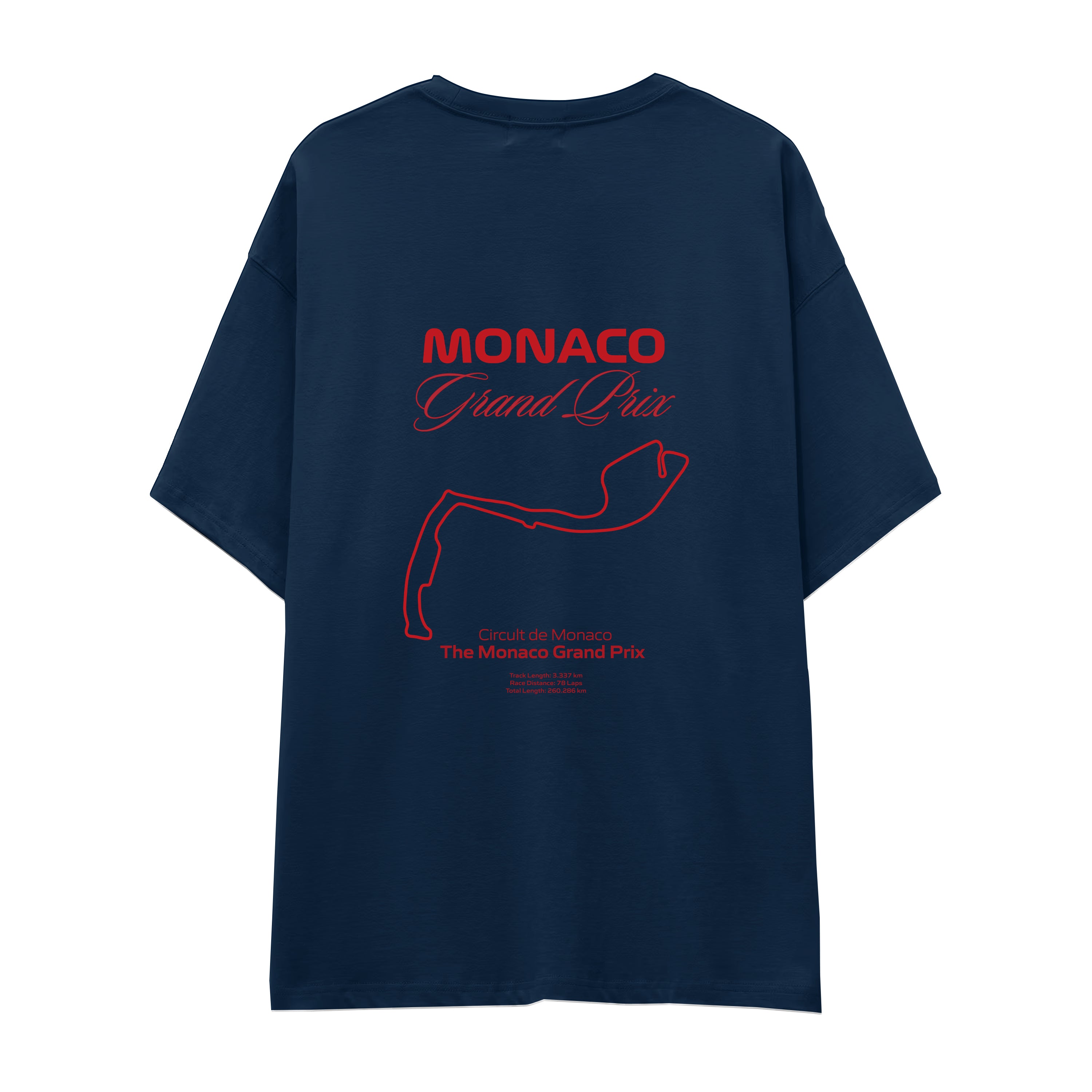 Monako Grand Prix Oversize Tişört