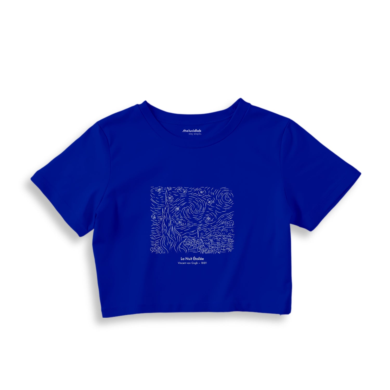 La Nuit étoilée Crop Tişört