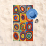 Color Study, Squares With Concentric Circles Plaj Havlusu