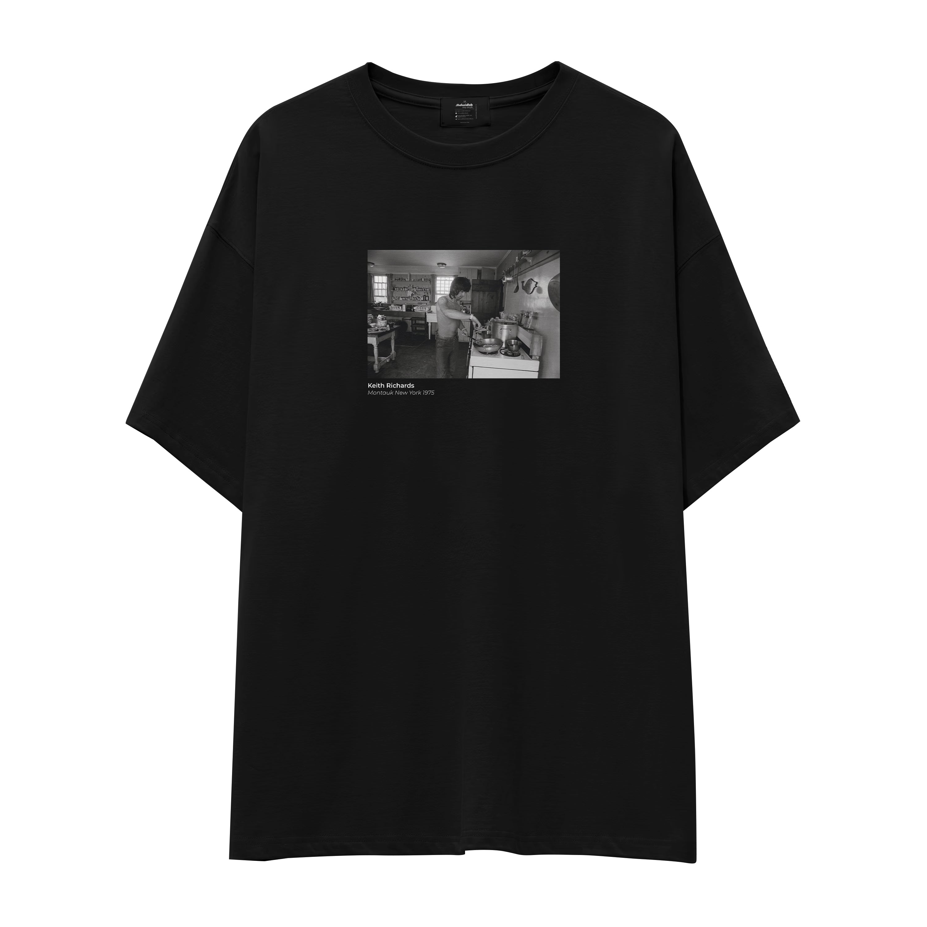 Keith Richards Montauk New York 1975 Oversize Tişört