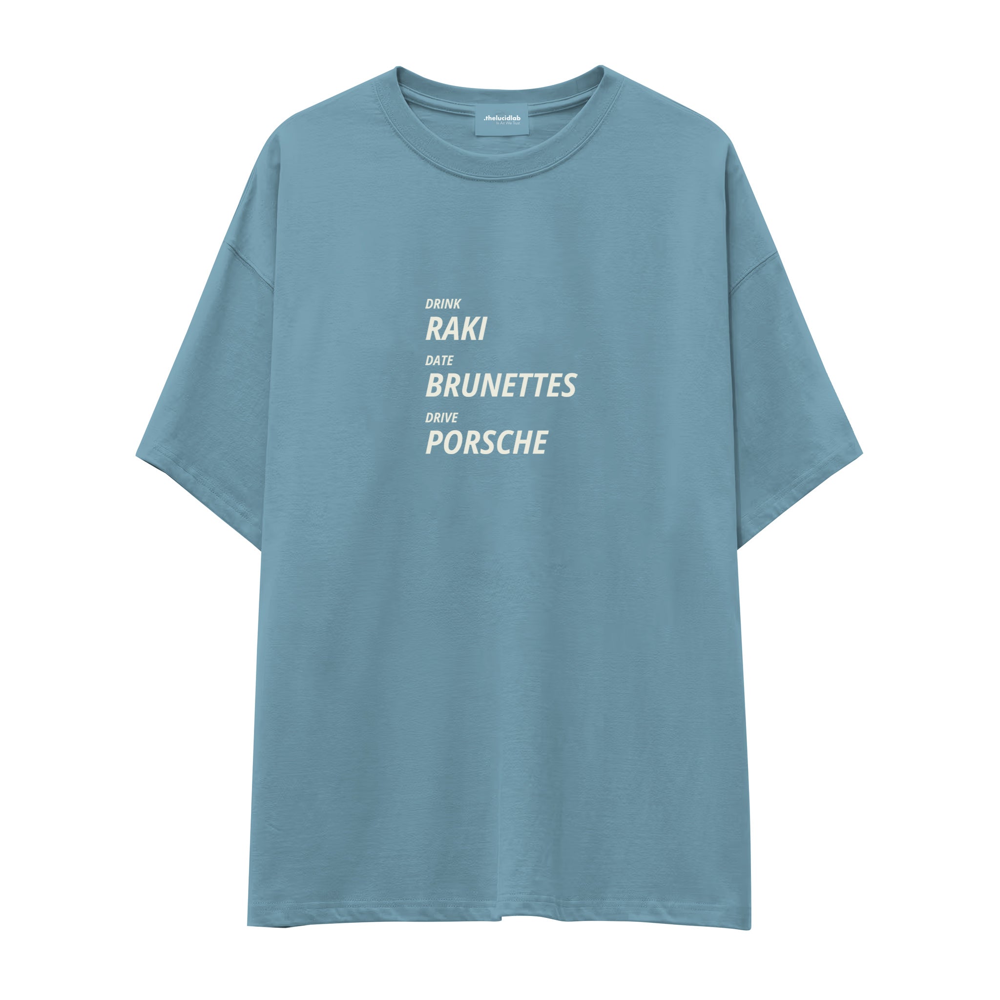 Drink Date Drive Oversize Tişört