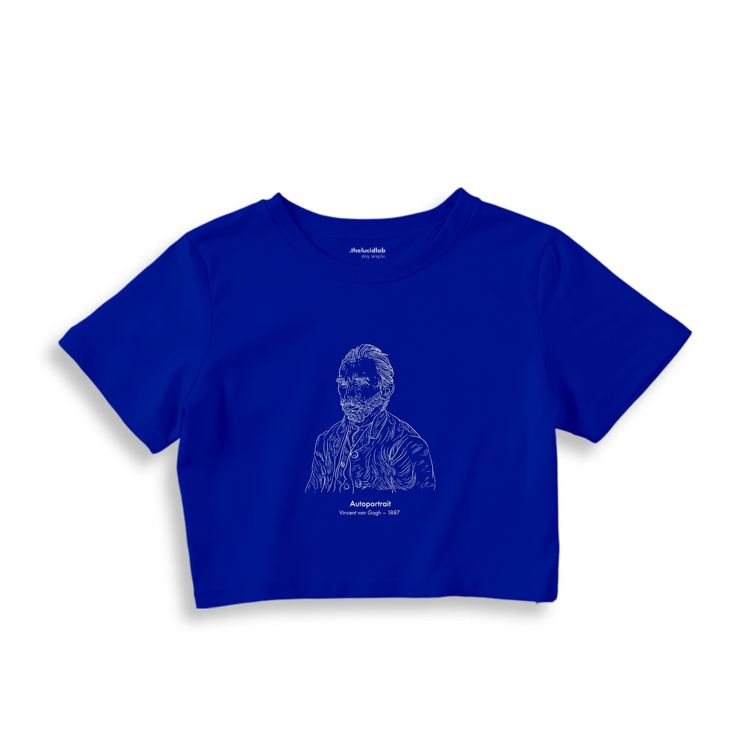 Vincent Van Gogh Autoportrait 1887 Crop Tişört