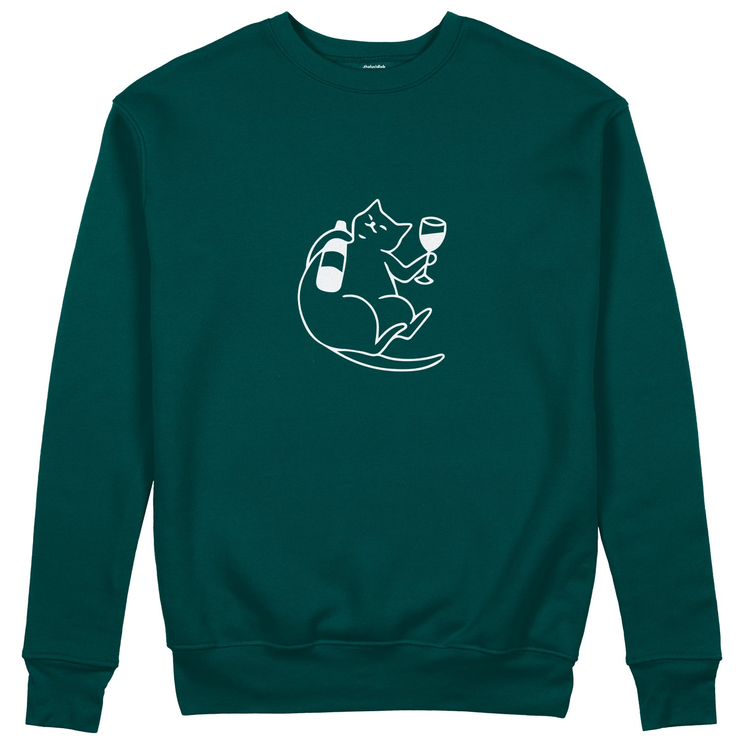 Wine Lover Cat Sweatshirt