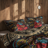 Hypnotic & Gold Mandala Çift Taraflı Nevresim Takımı
