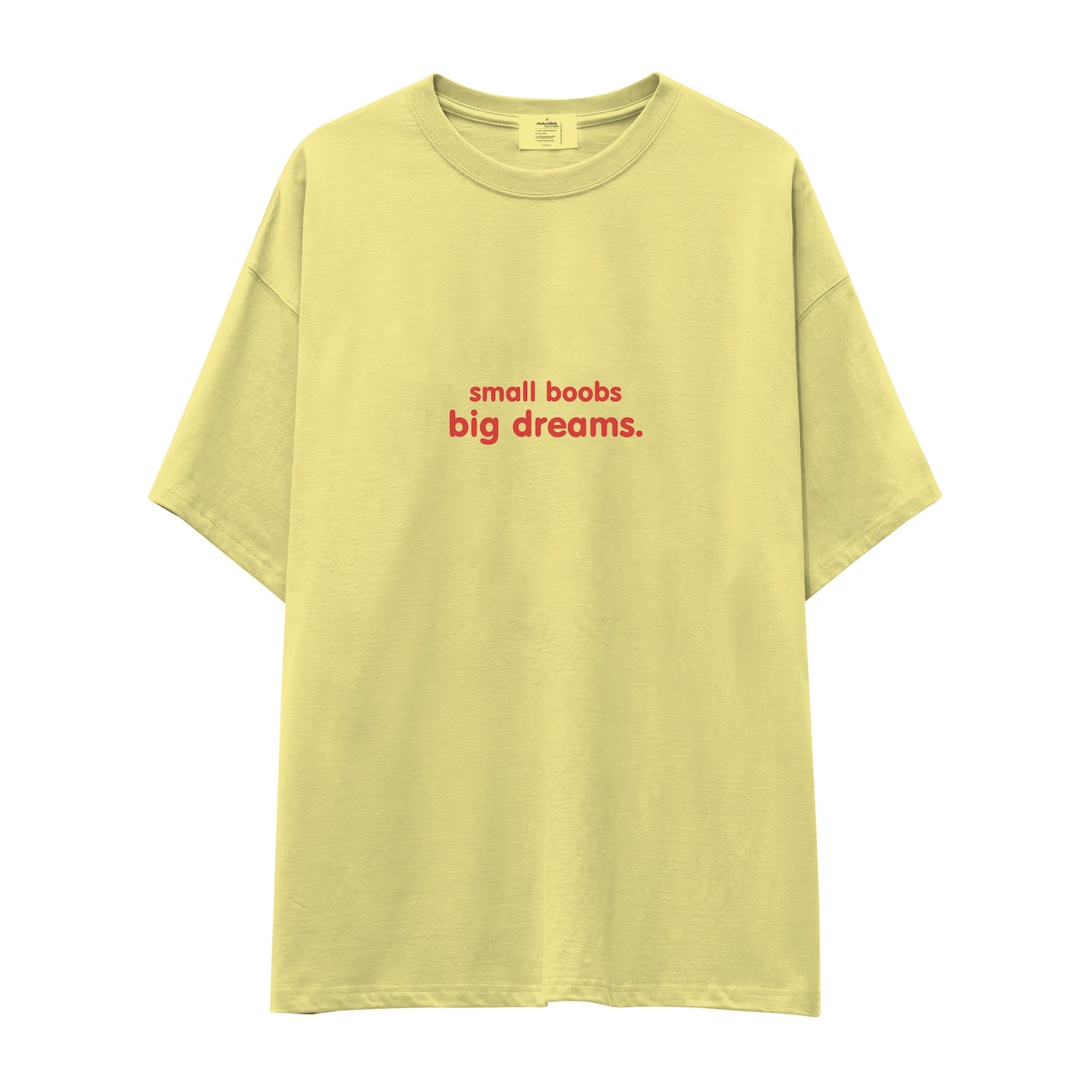 Small Boobs Big Dreams Oversize Tişört