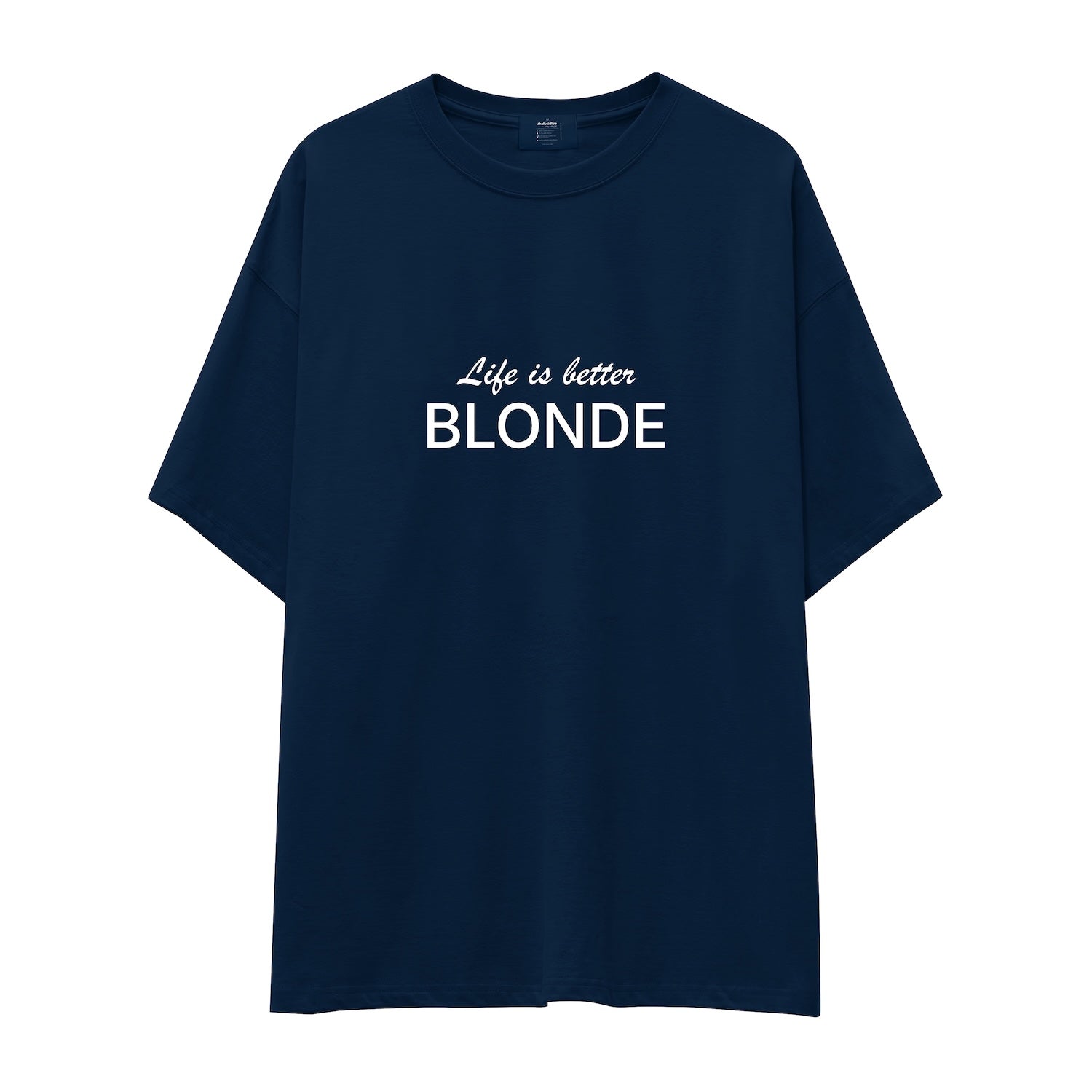 Life is better Blonde Oversize Tişört