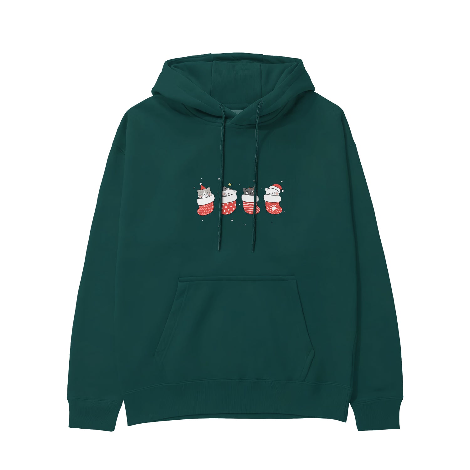 Christmas Stocking Cats Hoodie