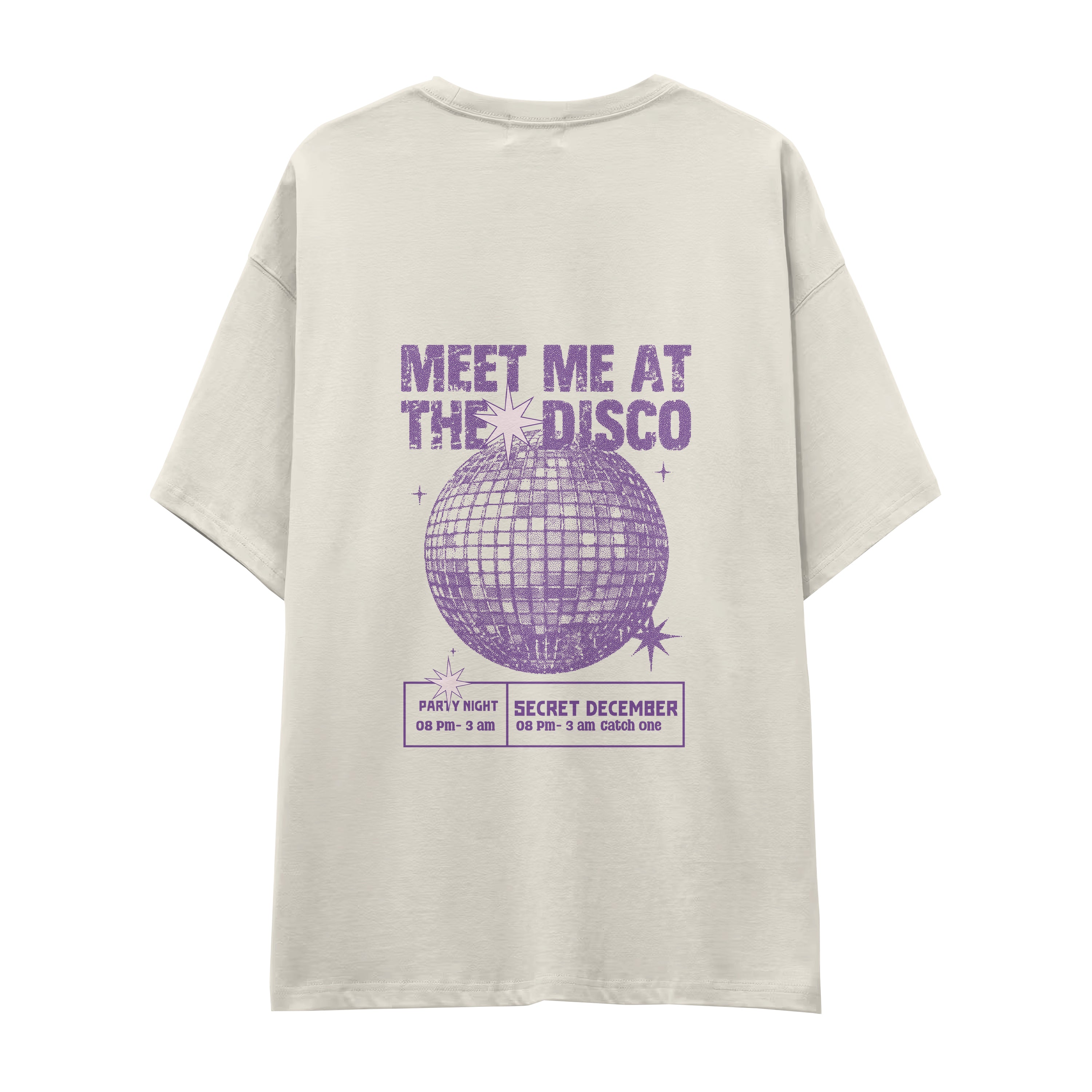 Meet Me At The Disco Oversize Tişört