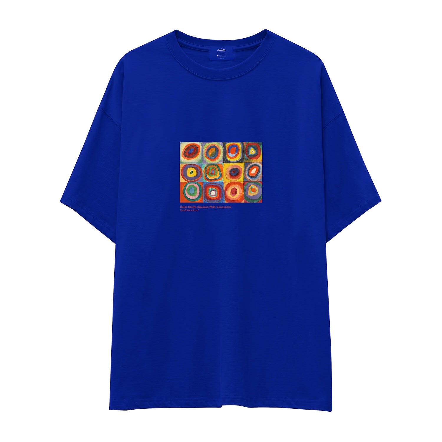 Color Study, Squares With Concentric Circles Oversize Tişört