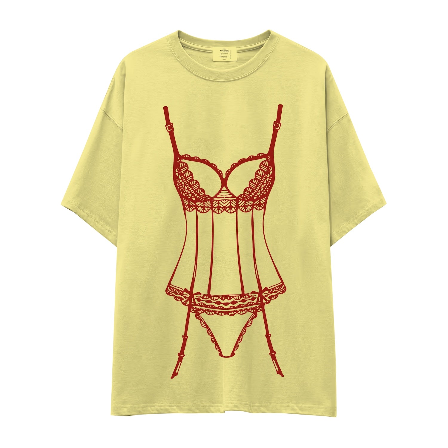 Bordeaux Silhouette Oversize Tişört