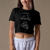 Vespa Crop Tişört