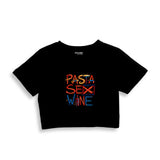 Pasta Sex Wine Crop Tişört