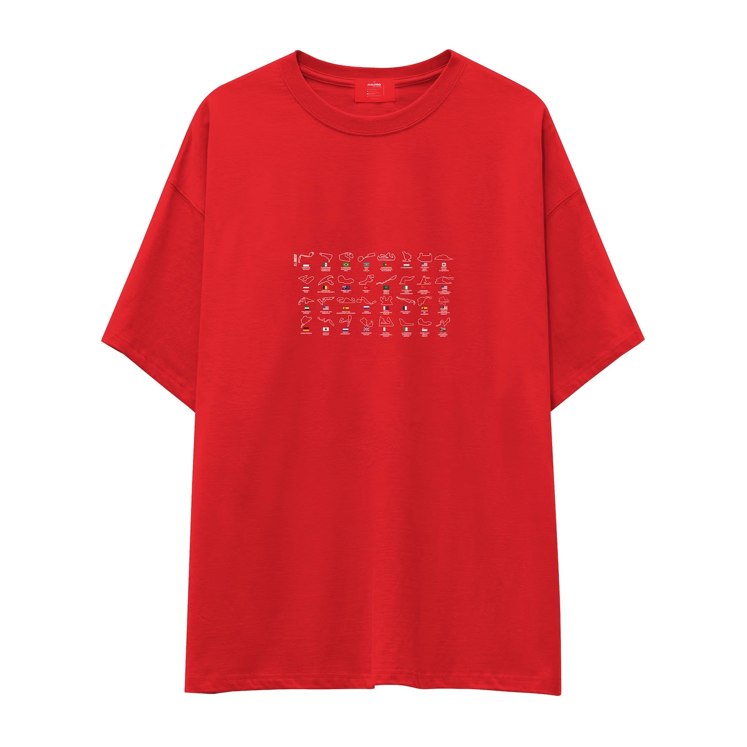 All Tracks / Formula 1 Pistleri Oversize Tişört