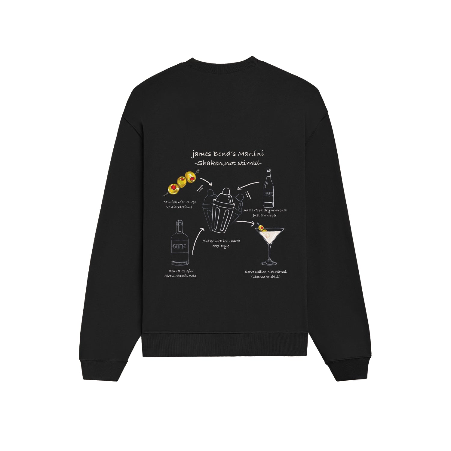 James Bond's Martini Oversize Sweatshirt