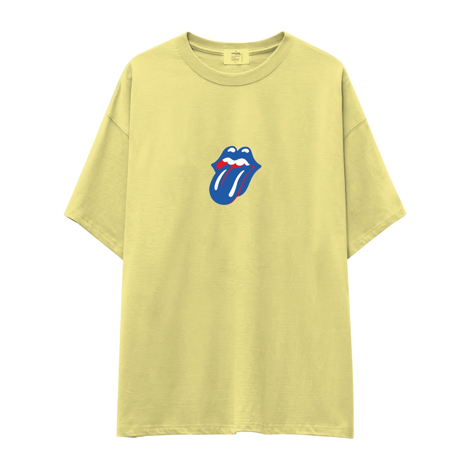 The Rolling Stones Mavi Oversize Tişört