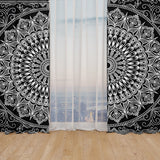 Black Bohemian Mandala Fon Perde