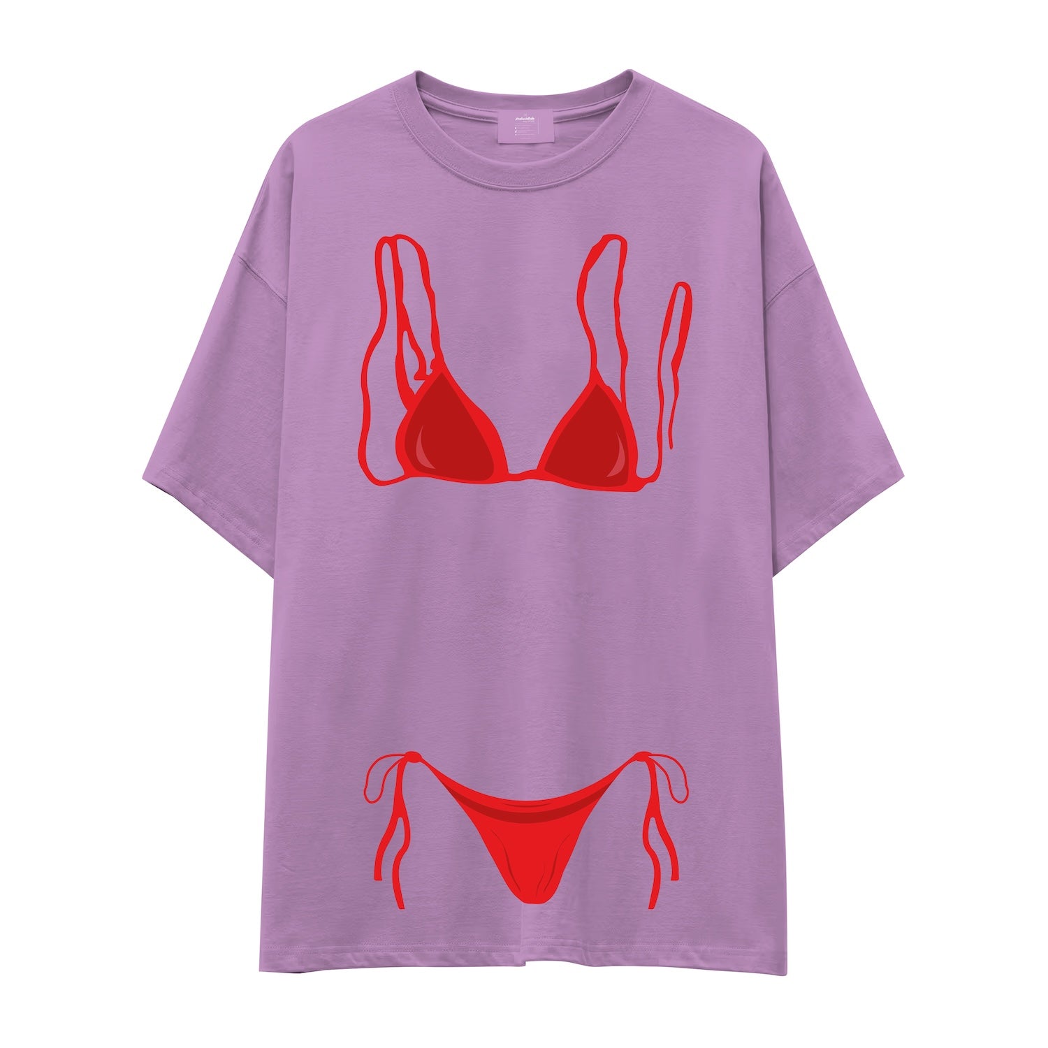 Red Bikini Oversize Tişört