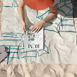 Azure Parasols Plaj Havlusu