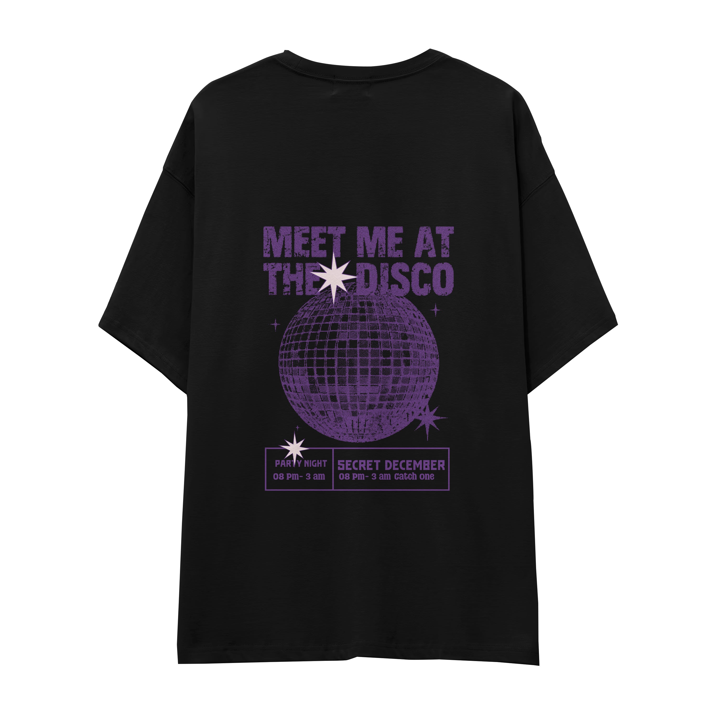 Meet Me At The Disco Oversize Tişört