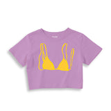 Yellow Bikini Crop T-shirt