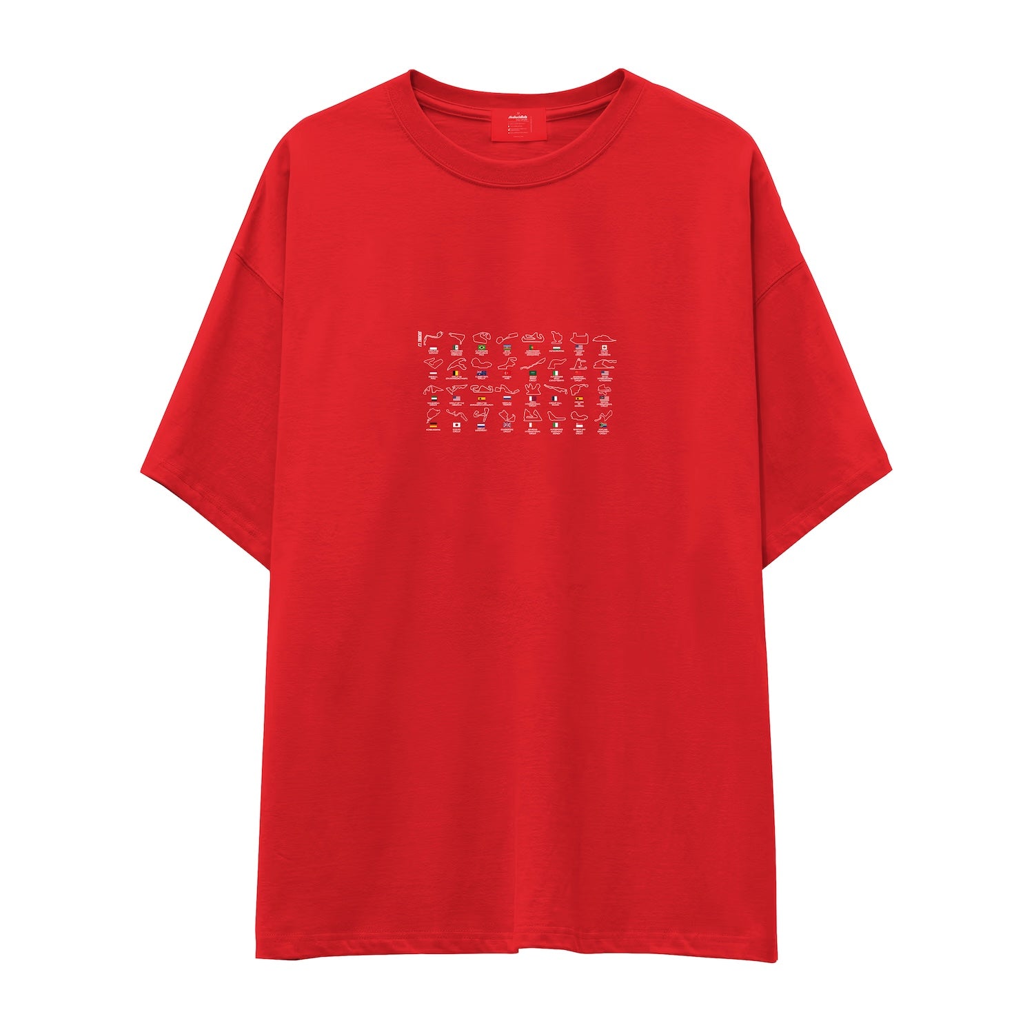 All Tracks / Formula 1 Pistleri Oversize Tişört