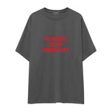 But My Husband Oversize Tişört