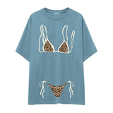 Leopard Bikini Oversize Tişört