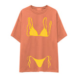 Yellow Bikini Oversize Tişört