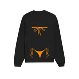 Orange Bikini Oversize Sweatshirt