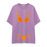 Orange Bikini Oversize Tişört