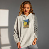 Café Terrace at Night Oversize Hoodie