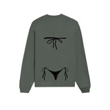 Black Bikini Oversize Sweatshirt
