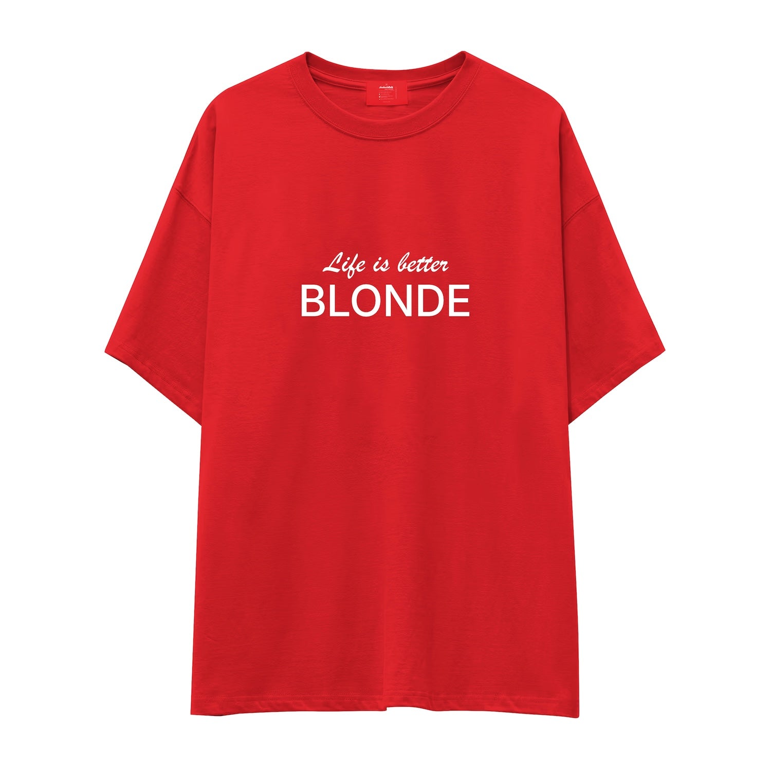 Life is better Blonde Oversize Tişört