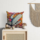 Cactus Çift Taraflı Kırlent Kılıfı 2 Adet