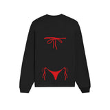 Red Bikini Oversize Sweatshirt