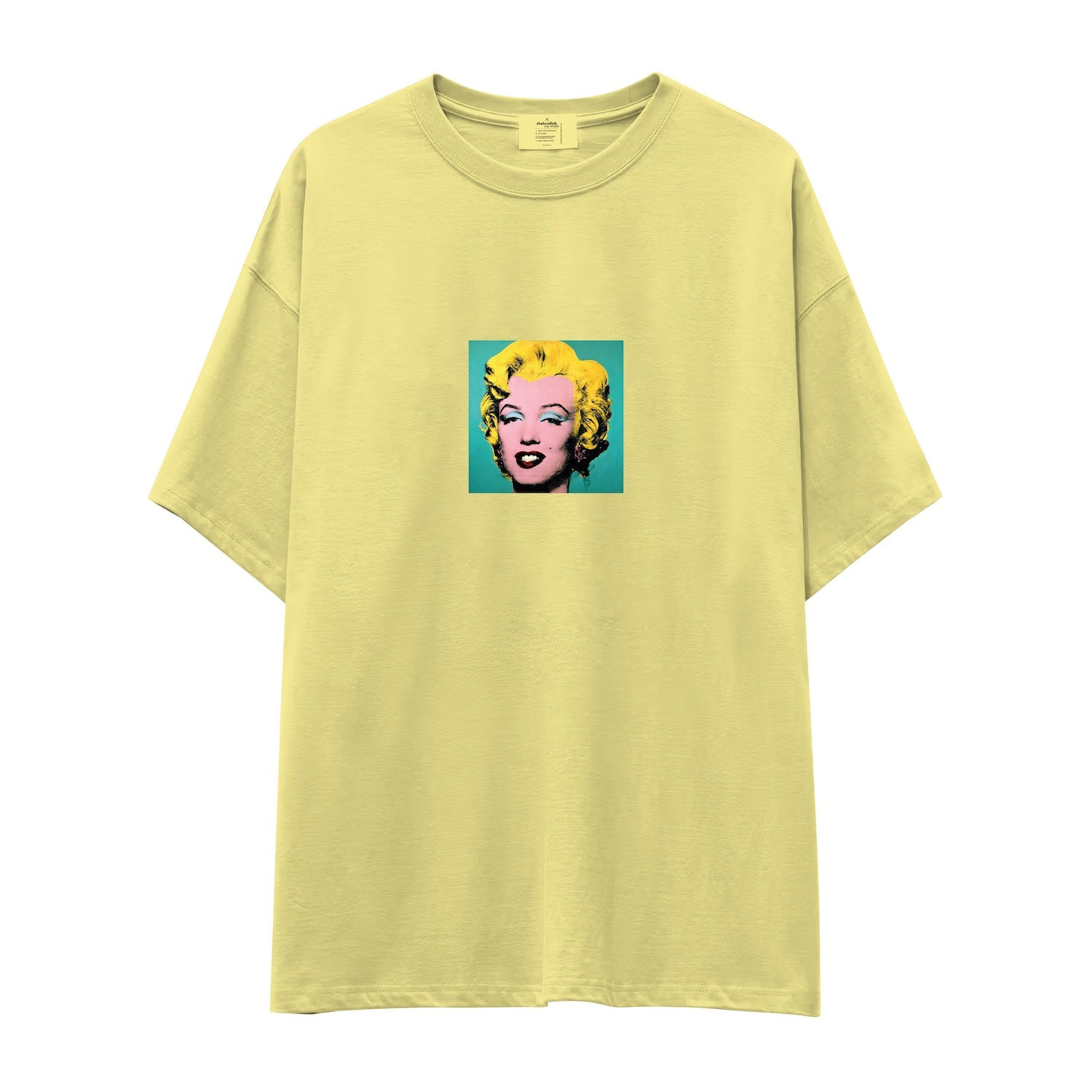 Andy Warhol / Marilyn Monroe Blue Oversize Tişört