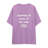 Summer Is Cool If You're Rich Oversize Tişört