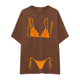 Orange Bikini Oversize Tişört