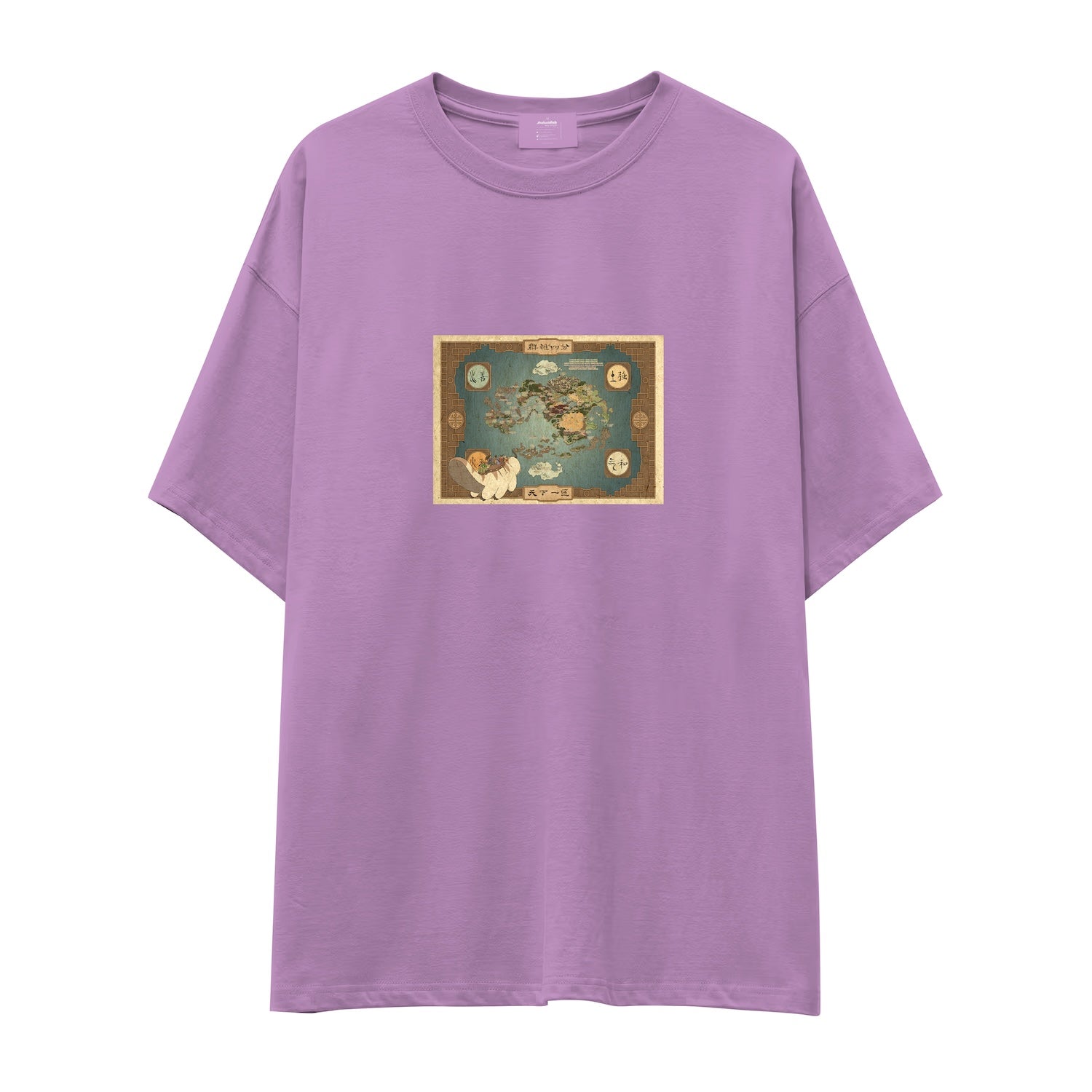 Avatar The Last Airbender Map Oversize Tişört