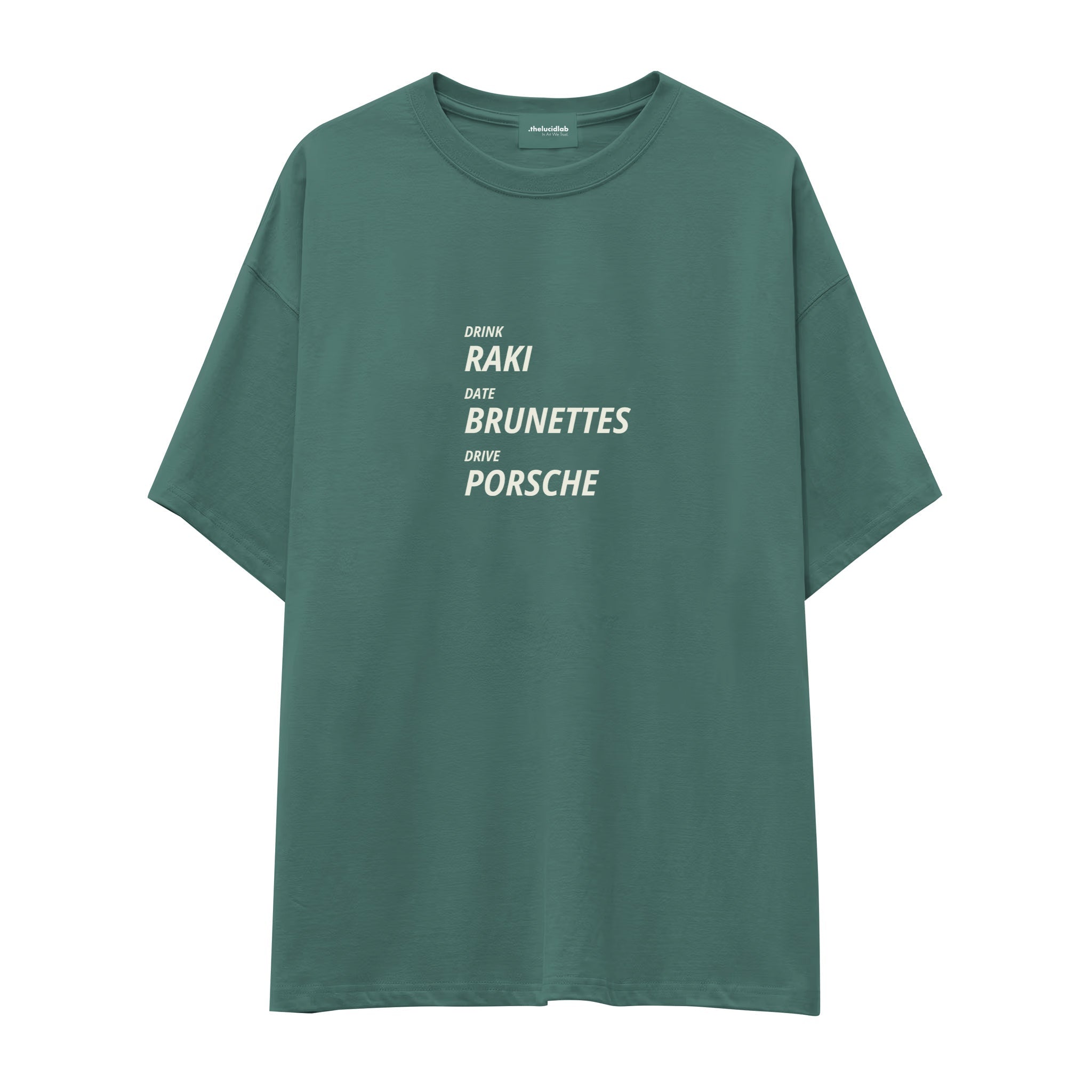 Drink Date Drive Oversize Tişört