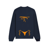 Orange Bikini Oversize Sweatshirt