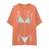 Blue Bikini Oversize Tişört