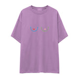 Boobs & Hearts Oversize Tişört