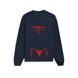 Red Bikini Oversize Sweatshirt