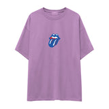 The Rolling Stones Mavi Oversize Tişört