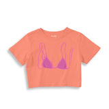 Pink Bikini Crop Top