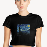 The Starry Night Crop Tişört