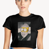 Albert Einstein / Homer Simpson Crop Tişört