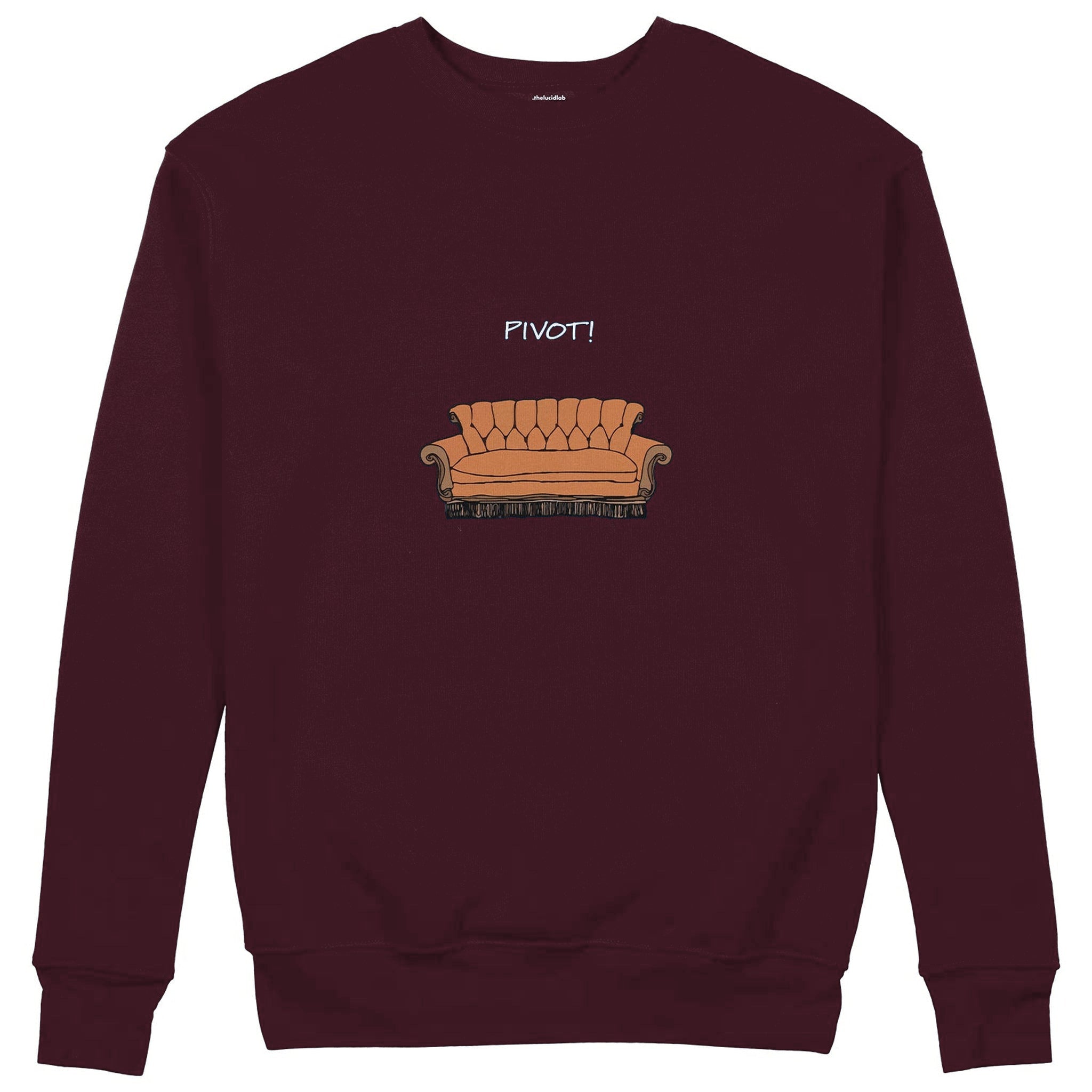Pivot! / Friends Sweatshirt — Bordo — Görsel 1