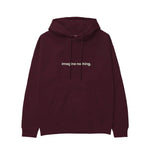 Imagine Nothing Hoodie — Bordo — Görsel 1